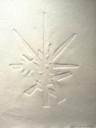 凸版印刷 Mathieu - Georges Mathieu (1921-2012) - Estampille signee a la main, '80-'90