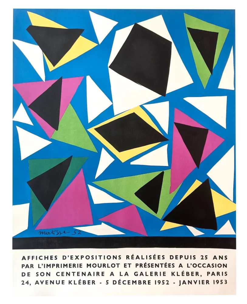 石版画 Matisse - Affiches d'expositions pour le centenaire Mourlot