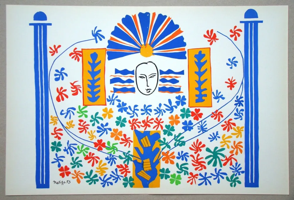 石版画 Matisse (After) - Apollon