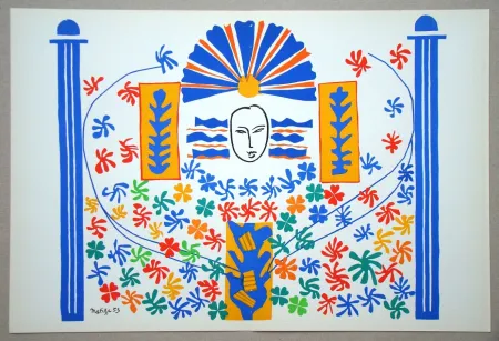 石版画 Matisse (After) - Apollon