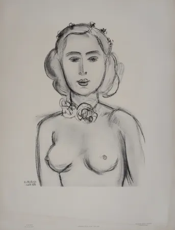 石版画 Matisse (After) - Buste de femme n° 1, 1959