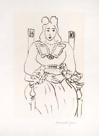 海报 Matisse (After) - Etude pour poème de Charles d'Orléans