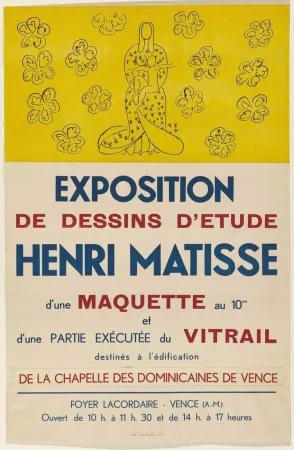 石版画 Matisse (After) - Exposition De Dessin's D'Etude 