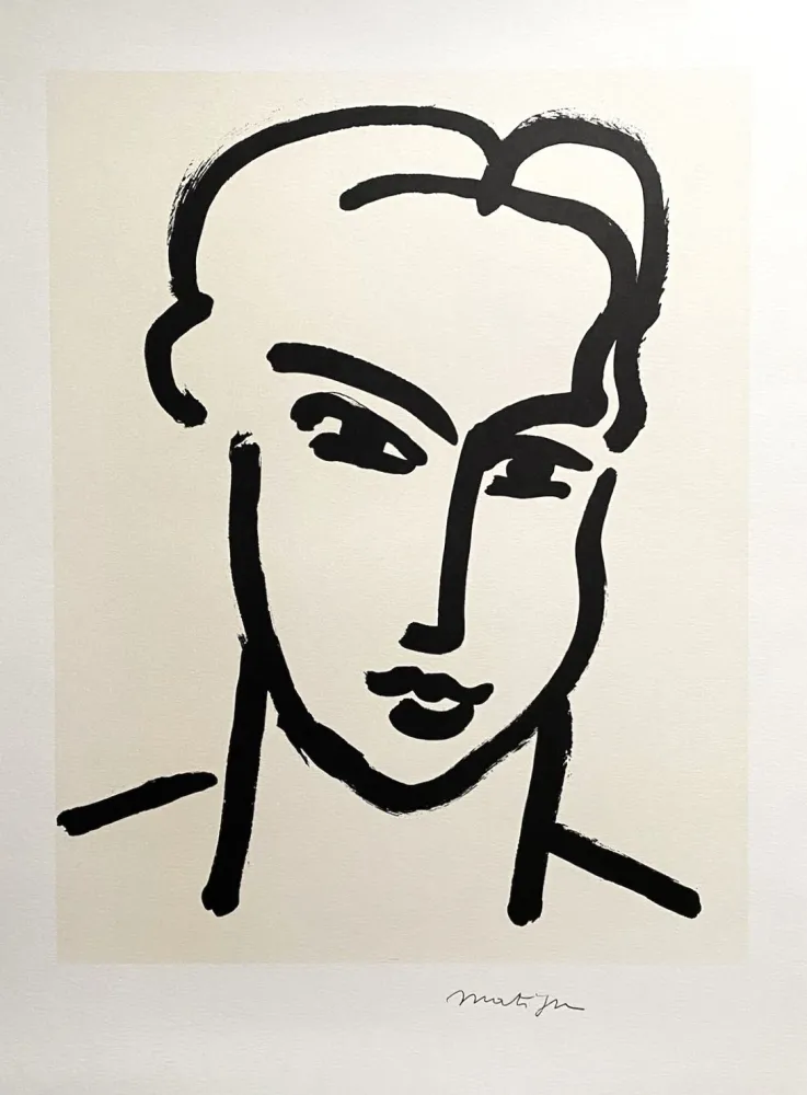 海报 Matisse (After) - Grande Tête De Katia