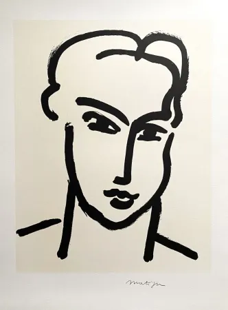 海报 Matisse (After) - Grande Tête De Katia