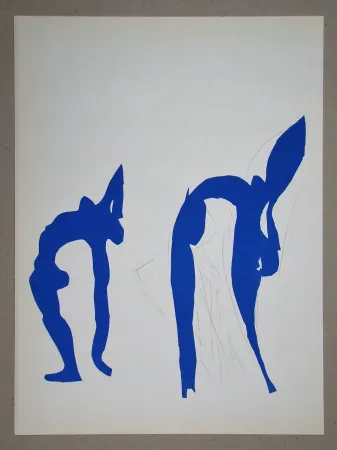 石版画 Matisse (After) - Les acrobates, 1952