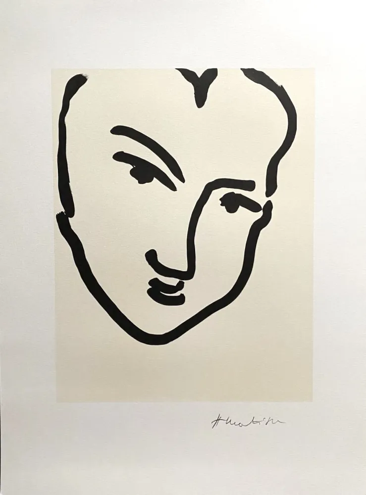 海报 Matisse (After) - Nadia au Visage Penché