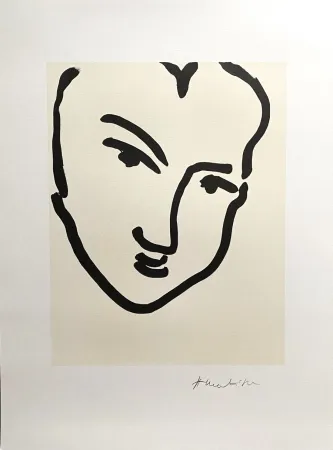 海报 Matisse (After) - Nadia au Visage Penché