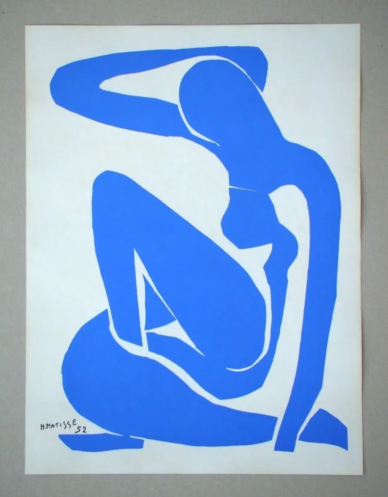 丝网印刷 Matisse (After) - Nu bleu