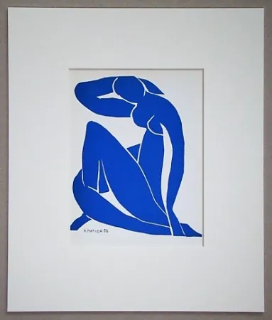 石版画 Matisse (After) - Nu bleu - 1952