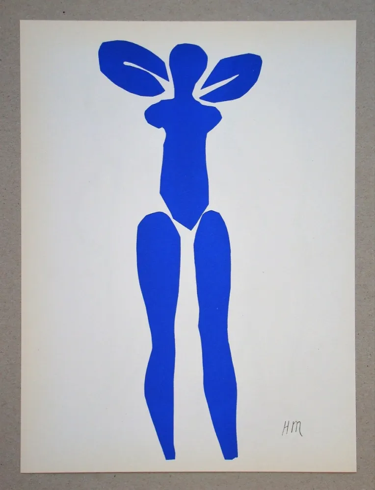 石版画 Matisse (After) - Nu bleu debout - 1952