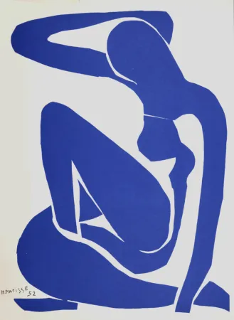 石版画 Matisse (After) - Nu Bleu I, 1958