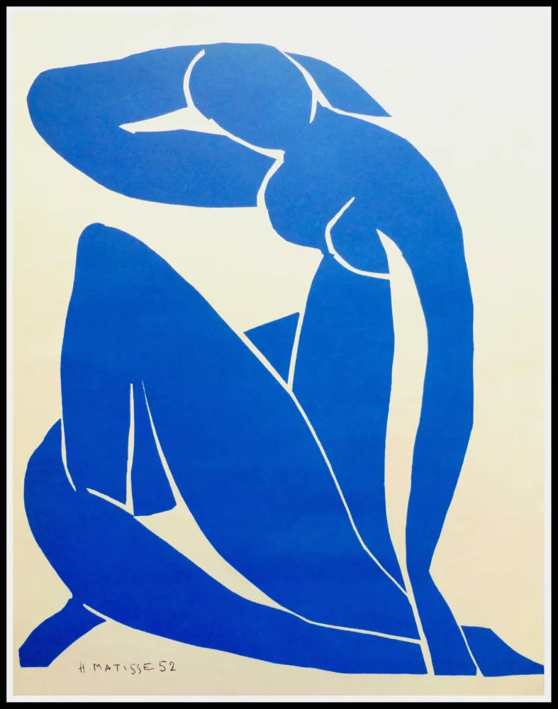 石版画 Matisse (After) - NU BLEU II