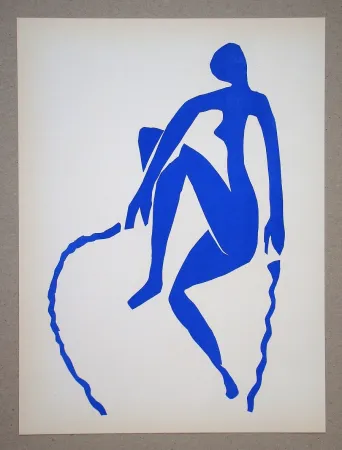石版画 Matisse (After) - Nu bleu, sauteuse de corde - 1952