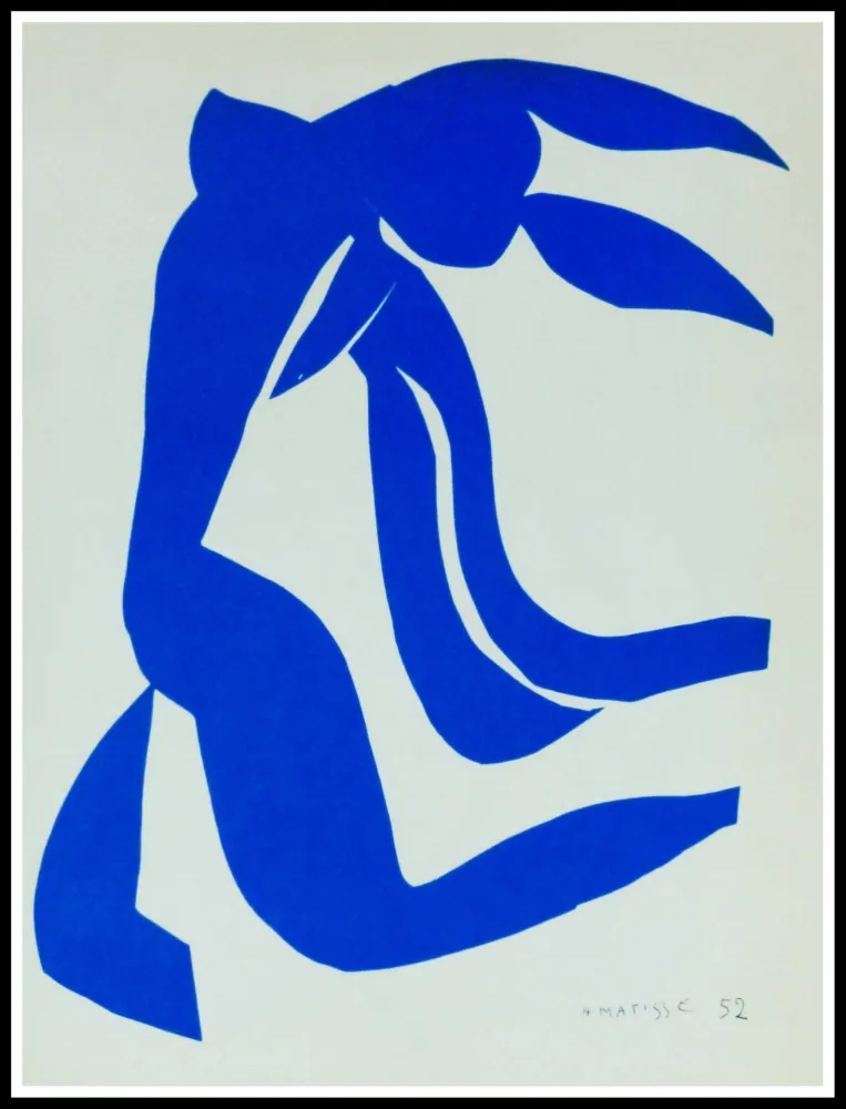 石版画 Matisse (After) - NU BLEU VII