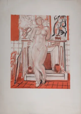 无技术 Matisse (After) - Nu devant la cheminée, vers 1950