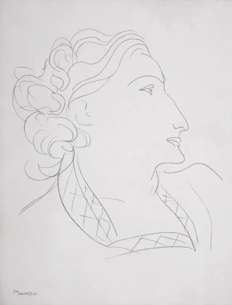 无技术 Matisse (After) - Portrait de femme, 1943