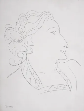 无技术 Matisse (After) - Portrait de femme, 1943