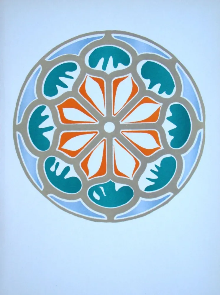 石版画 Matisse (After) - Rosace