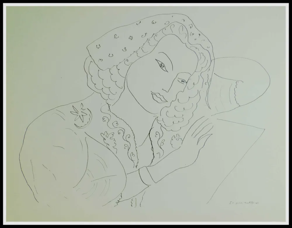 石版画 Matisse (After) - THEMES & VARIATIONS III