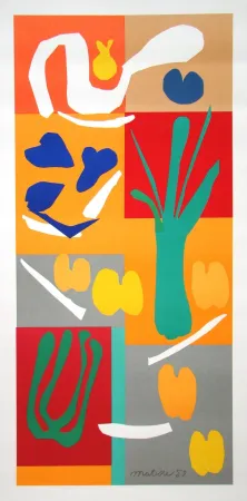 石版画 Matisse (After) - Végétaux