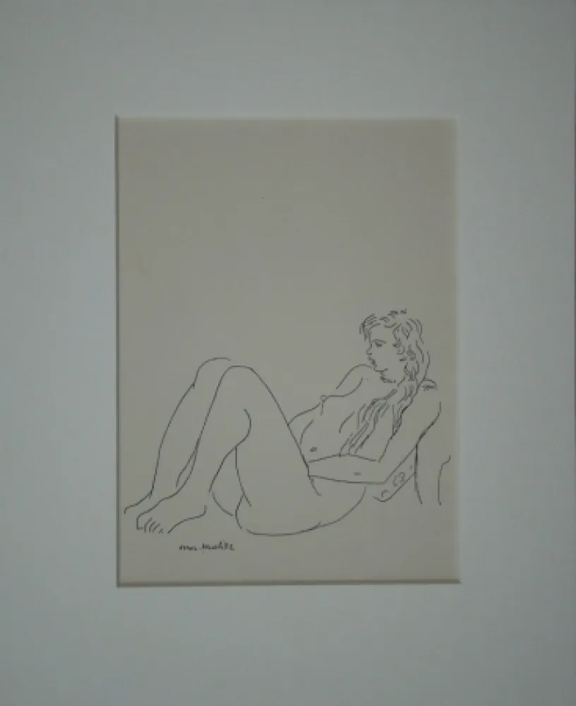 石版画 Matisse - Assis nu