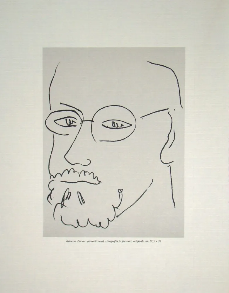 石版画 Matisse - Autoportrait