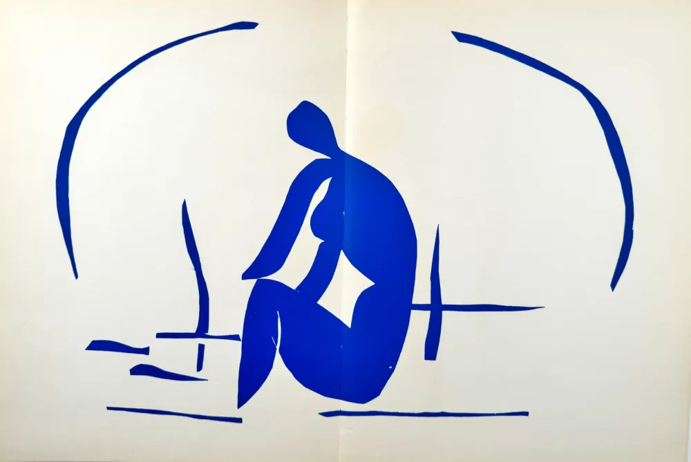 石版画 Matisse - Baigneuse dans les roseaux 