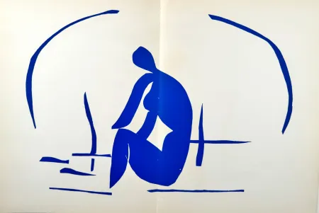 石版画 Matisse - Baigneuse dans les roseaux 