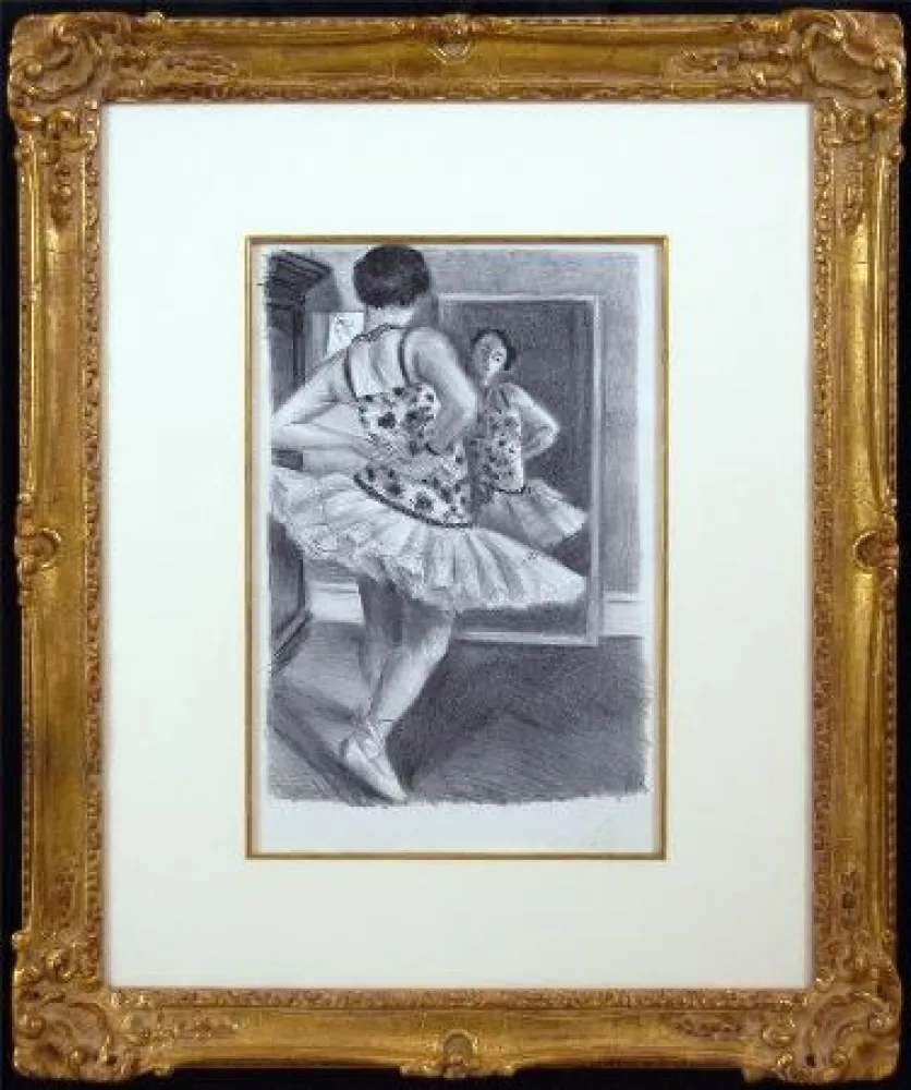 石版画 Matisse - Ballerina Standing In Front of a Mirror