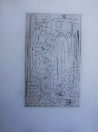 版画 Matisse - D116 Le Reflect Dans La Glace