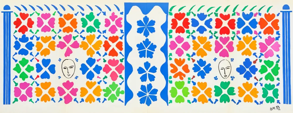 石版画 Matisse - Décoration - Masques