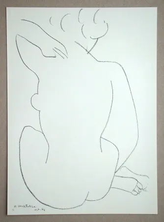 石版画 Matisse - Femme assise