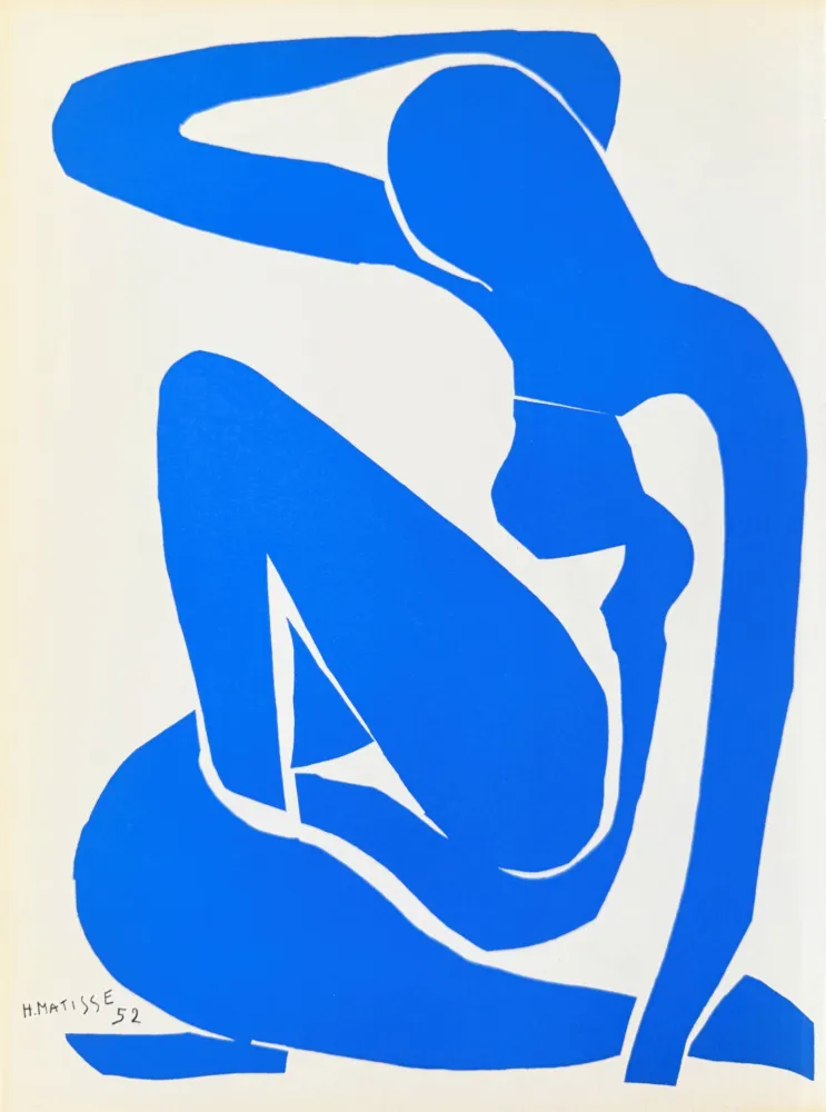 石版画 Matisse - Femme Bleue