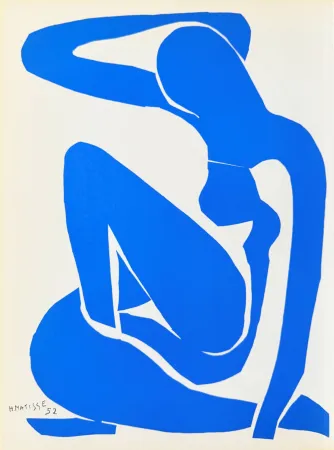 石版画 Matisse - Femme Bleue
