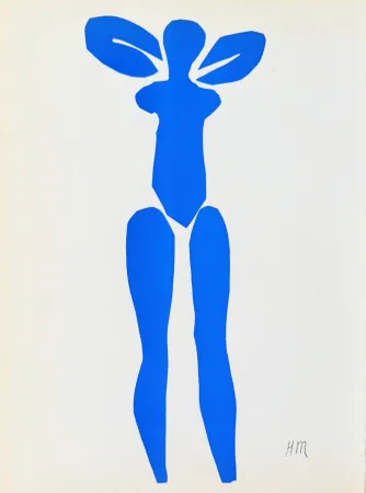 石版画 Matisse - Femme Bleue