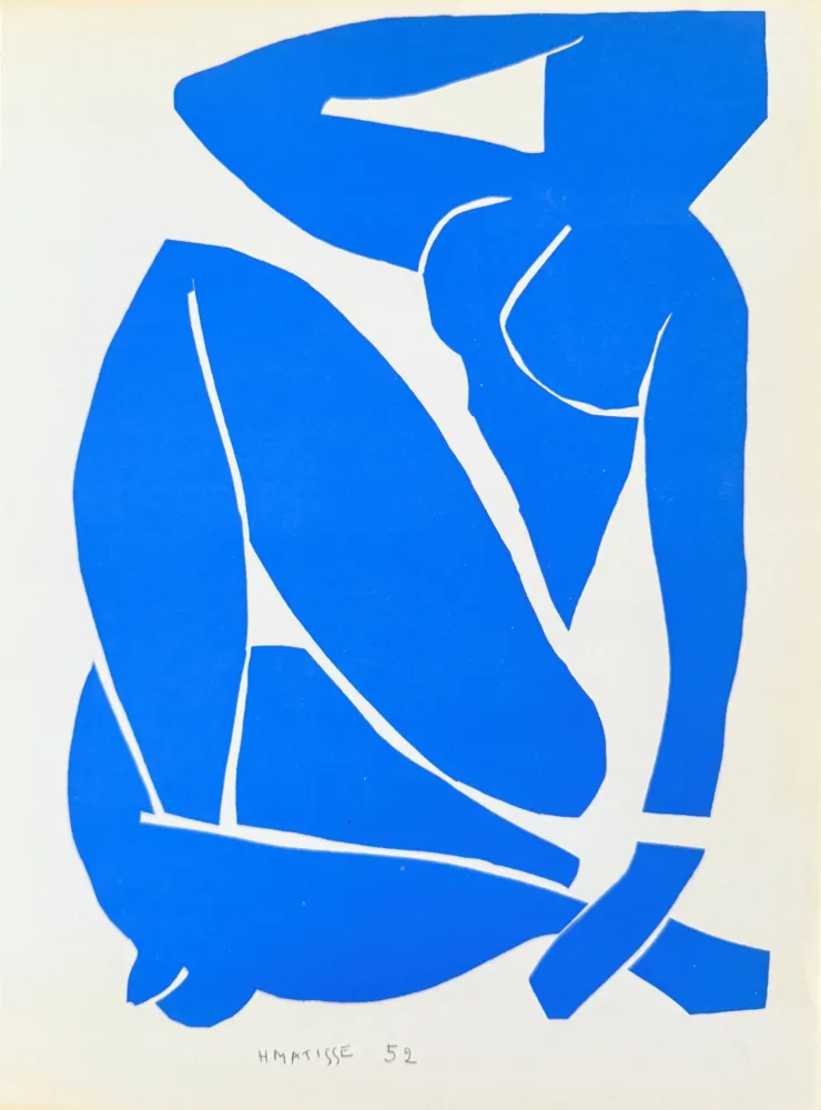 石版画 Matisse - Femme Bleue