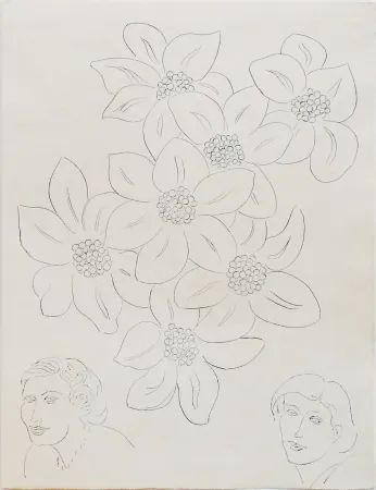 蚀刻版画 Matisse - Fleurs