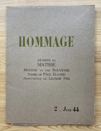 无技术 Matisse - Hommage, Dessins de Matisse (