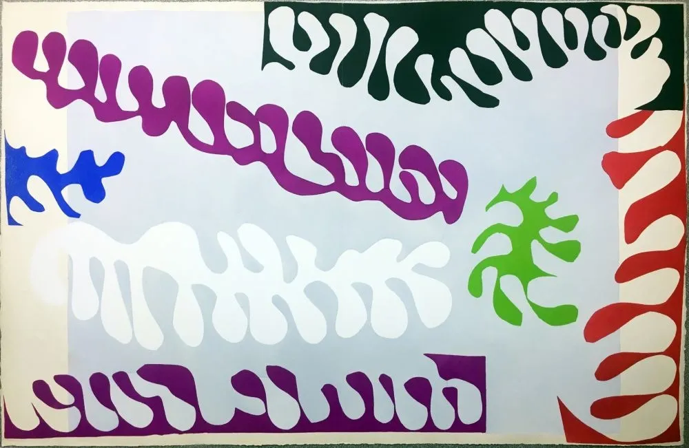 镂版印刷 Matisse - JAZZ - LE LAGON. Pochoir original (1947)