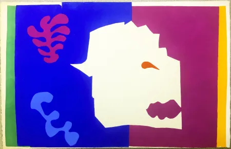 镂版印刷 Matisse - JAZZ - LE LOUP. Pochoir original (1947)
