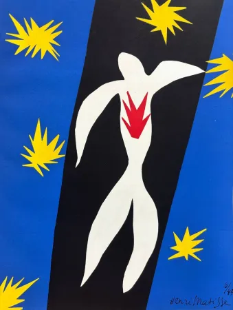 镂版印刷 Matisse - La Chute d'Icare (The Fall of Icarus)