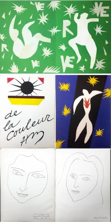 插图书 Matisse - LA CHUTE D'ICARE. Verve. Vol. IV, No. 13. DE LA COULEUR (1945)