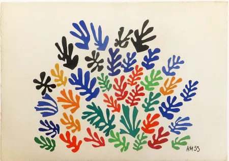 石版画 Matisse - LA GERBE. Lithographie sur vélin d'Arches (1953)