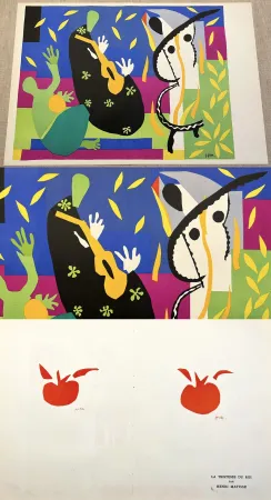 石版画 Matisse - LA TRISTESSE DU ROI. Lithographie (Tirage original de 1952-1953)