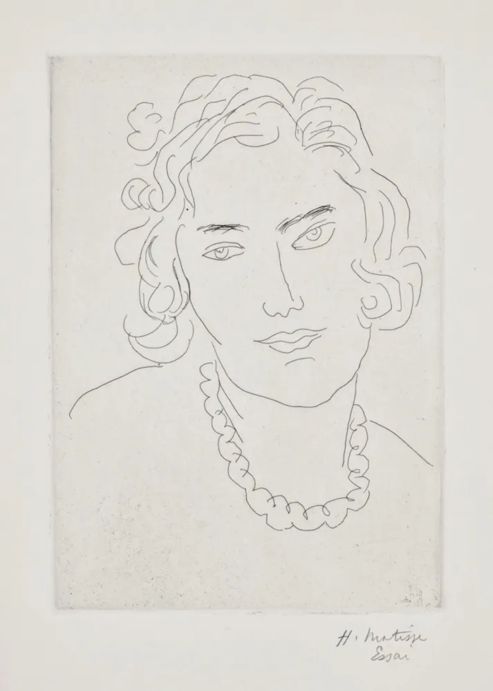 版画 Matisse - Le Grand Collier 