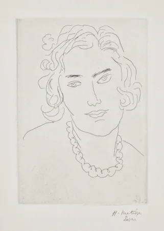 版画 Matisse - Le Grand Collier 