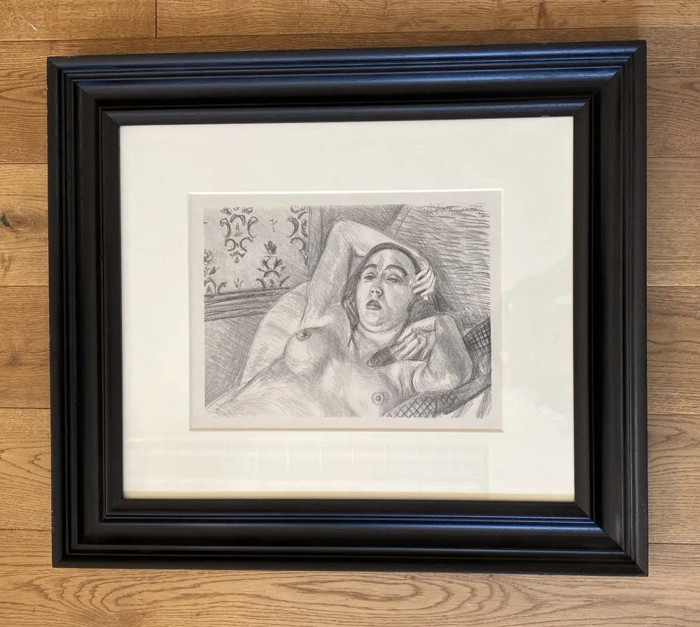 石版画 Matisse -  Le repos du modele
