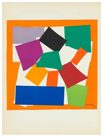 石版画 Matisse - L'ESCARGOT (1953). Lithographie d'après les papiers découpés. De luxe sur Arches.