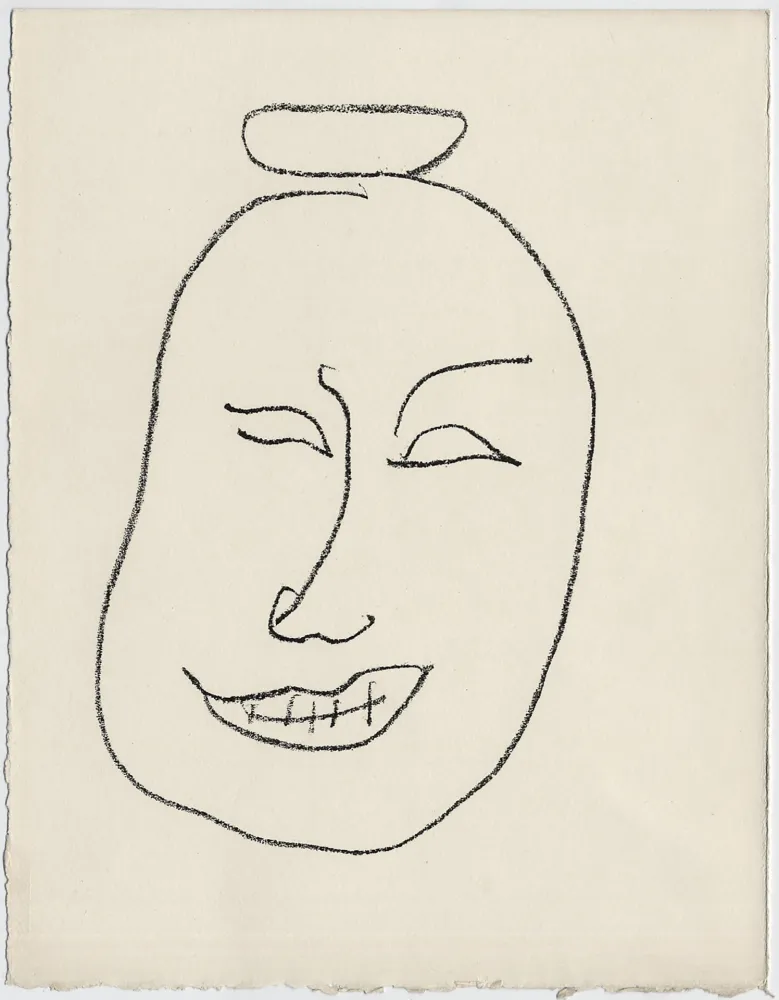 石版画 Matisse - Masque esquimo n° 8. 1947 (Pour Une Fête en Cimmérie)
